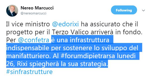 Marcucci (Confetra): 