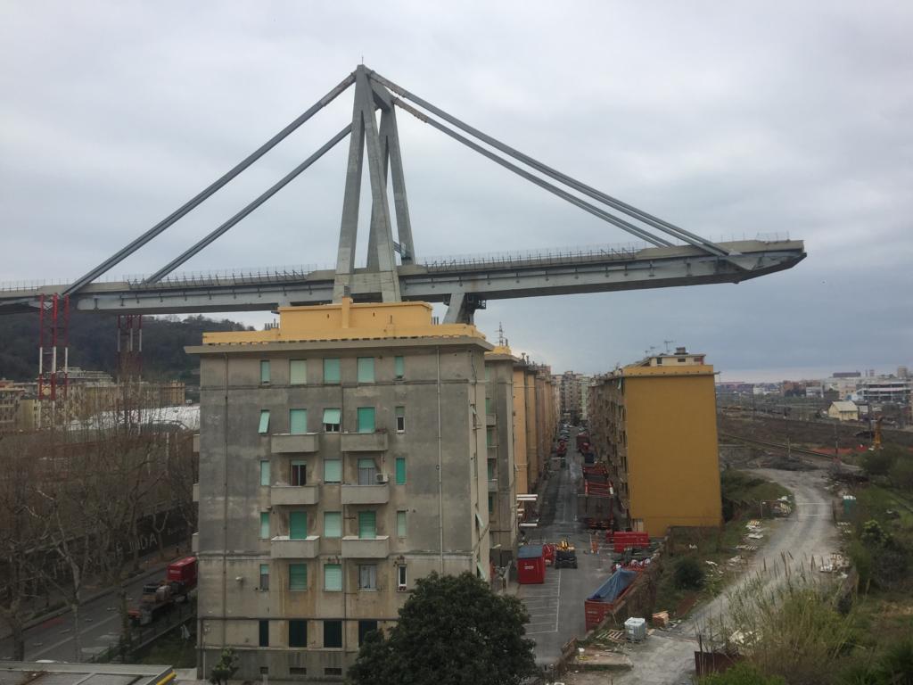 Il 23 aprile riapre via Filllak, ultima strada ancora chiusa dopo il crollo del ponte Morandi
