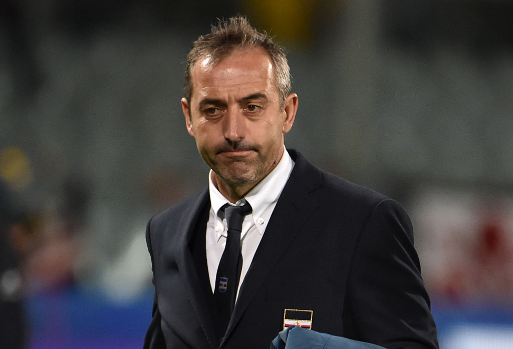 Giampaolo saluta i tifosi della Sampdoria: 