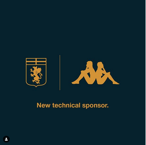 Genoa, Kappa Sport è il nuovo sponsor tecnico del Genoa Cfc