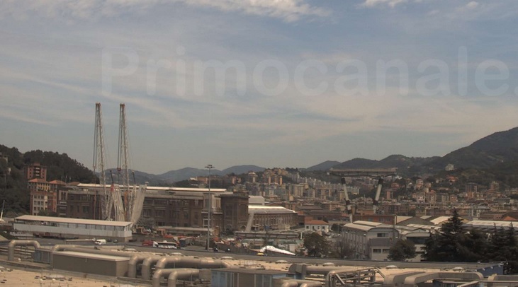 Fuga di gas nel cantiere di ponte Morandi: evacuata una parte