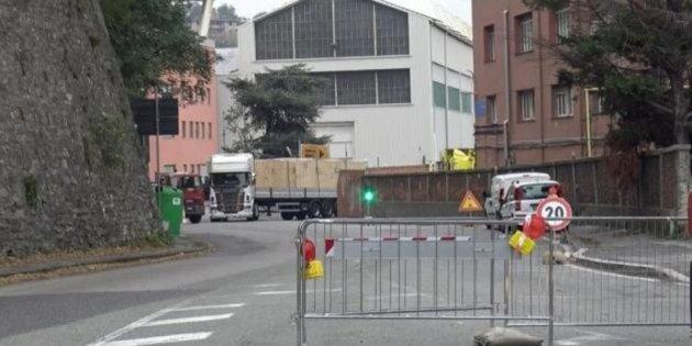 Genova, lavori ponte: corso Perrone chiuso di notte