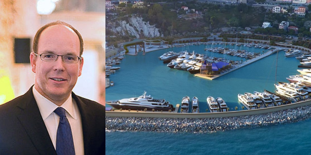 Alberto di Monaco a Ventimiglia, visita riservata al cantiere con il sindaco Scullino