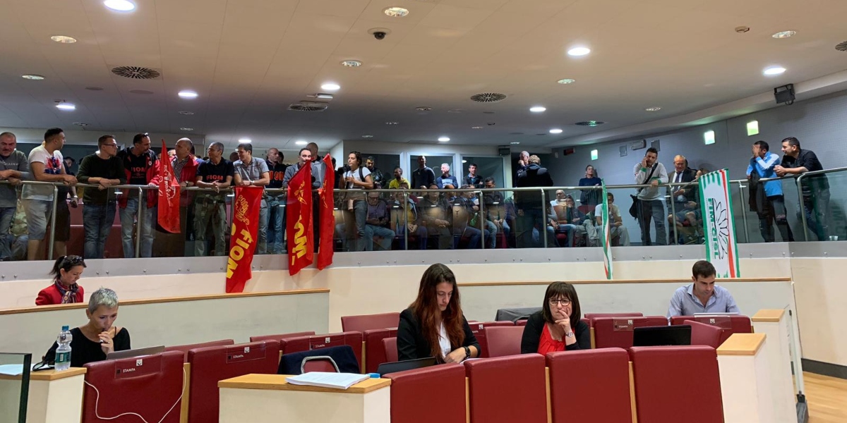 Incursione in Regione dei cassintegrati dell'ex Ilva: 