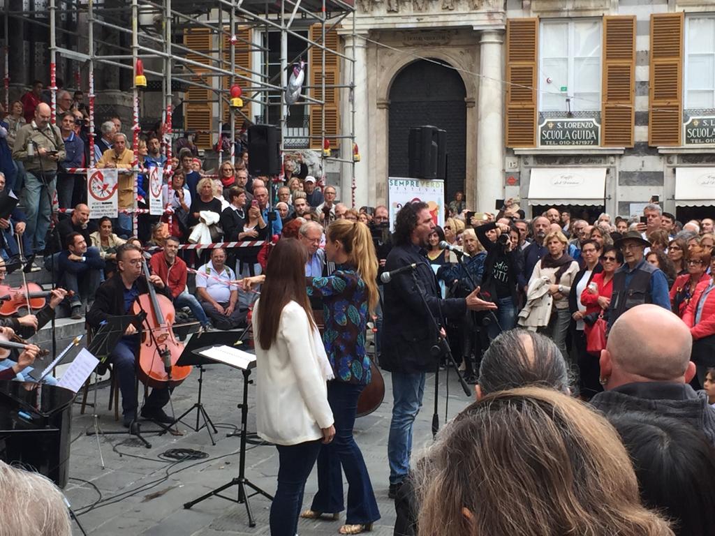 Concerto dei record in piazza a Genova con il maestro più giovane del mondo