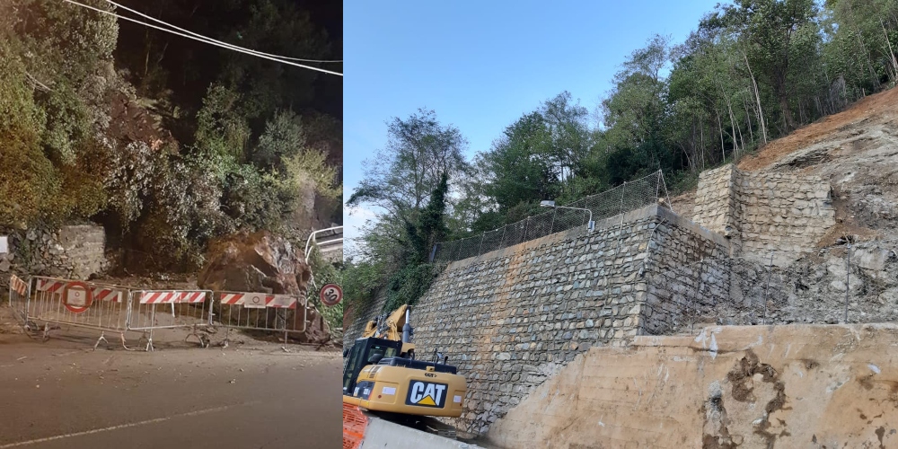 Altra notte fuori casa per sfollati di Varazze. Lavori finiti, riaperta strada del Turchino