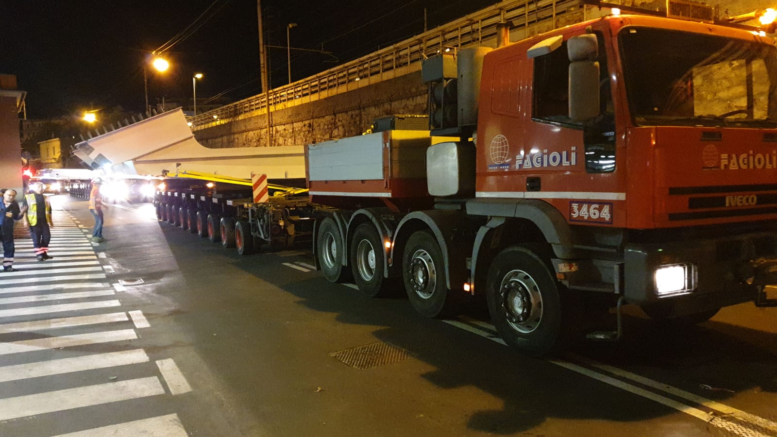 Nuovo Ponte per Genova: i trasporti eccezionali della settimana