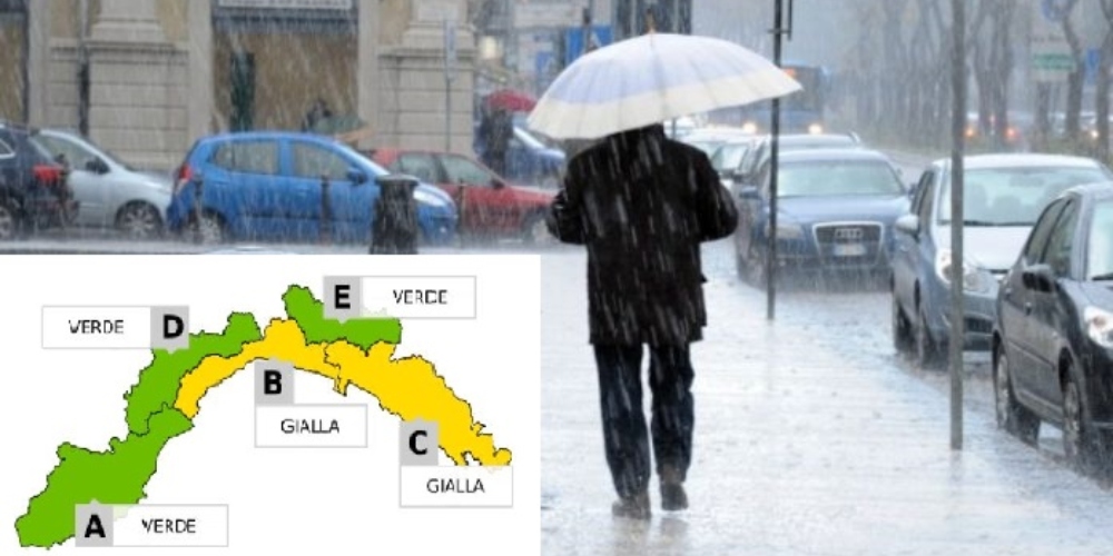 Ancora pioggia e temporali sulla Liguria, allerta gialla sul centro e Levante