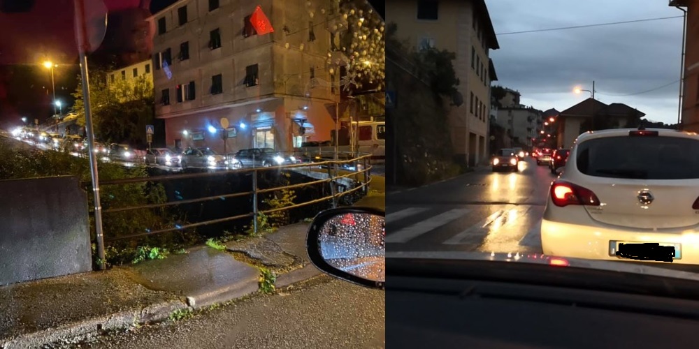 Val Polcevera, caos bypass di Santa Marta: tutti in coda, viabilità in tilt