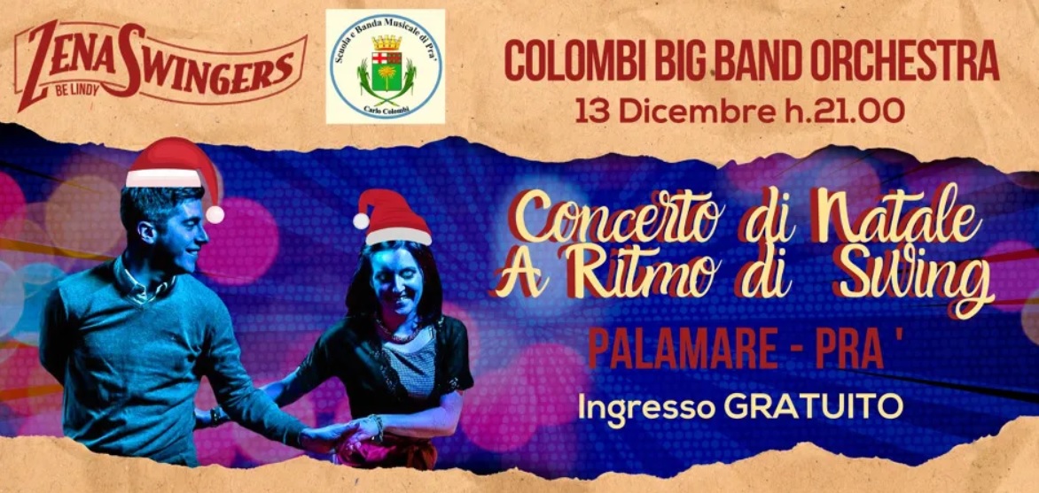 Concerto di natale a ritmo di swing con la Colombi Big Band Orchestra