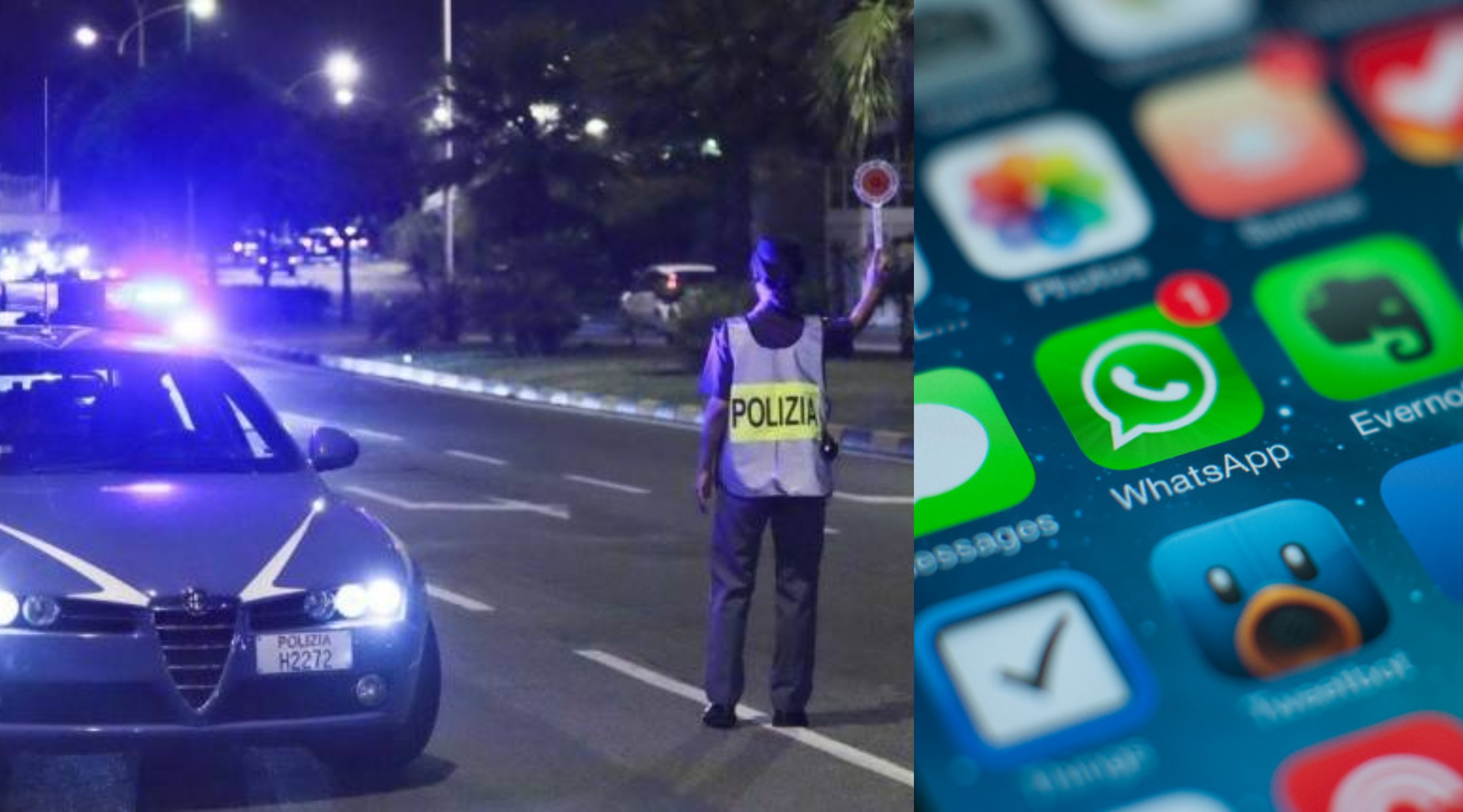 Gruppo Whatsapp per segnalare i posti di blocco non è reato