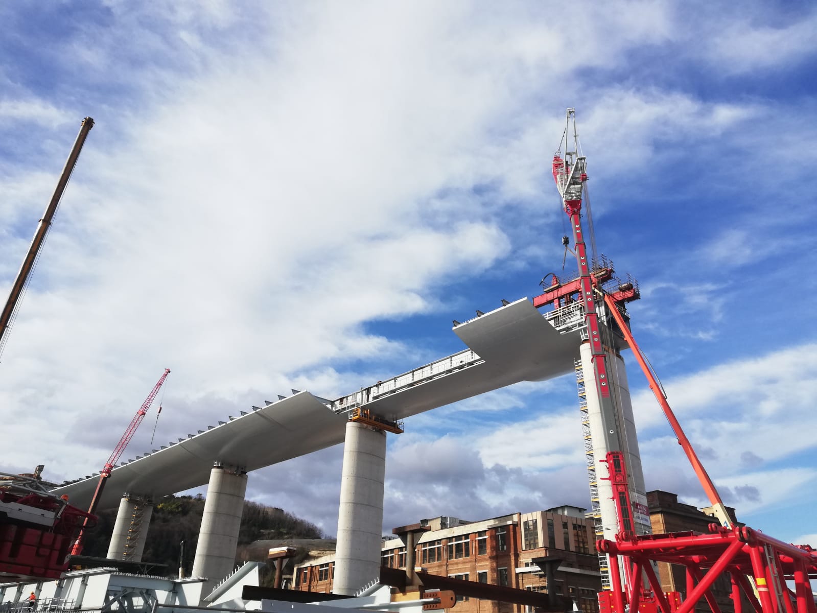 Ponte Per Genova, venerdì su il maxi impalcato da 100 metri