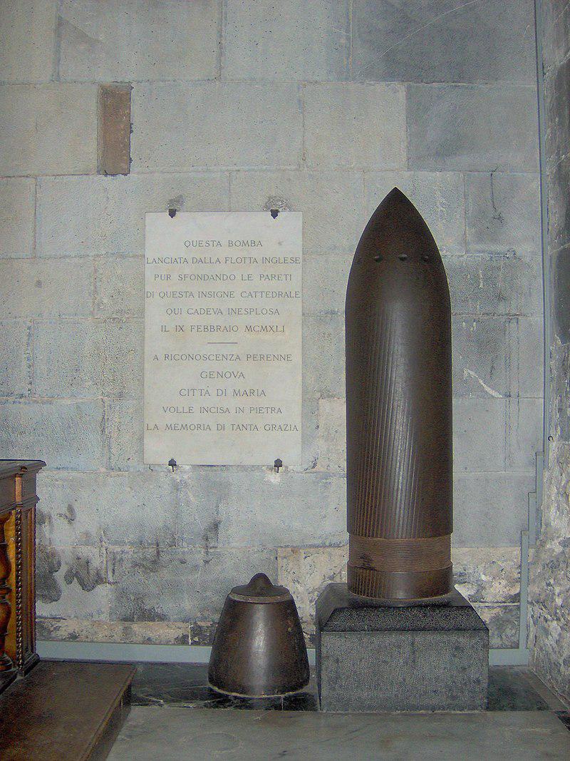 La guerra a Genova, la bomba 'inesplosa' del Duomo compie 79 anni 