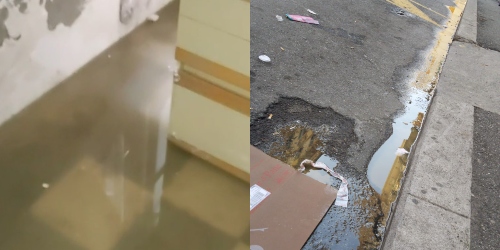 Genova, puzza ed escrementi: l'acqua delle fogne invade i magazzini a Sampierdarena