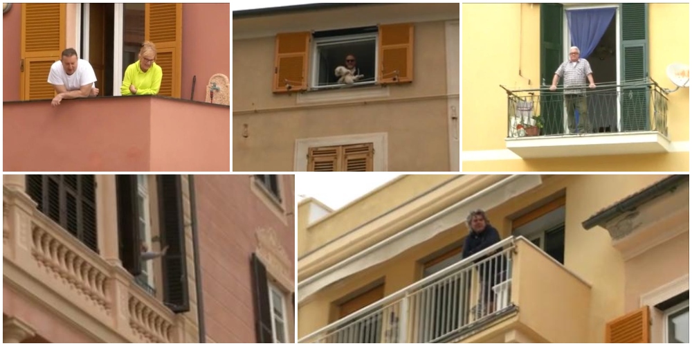 Grazie, a quelli che ci salutano dalle finestre... 