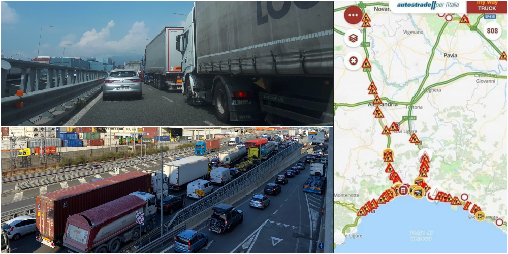 A10 Genova-Arenzano chiusa per ore, viabilità in città da esaurimento nervoso