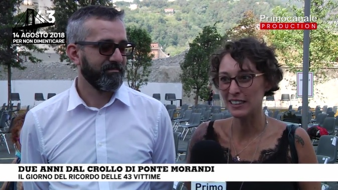 Ponte Morandi, i parenti della famiglia Robbiano: 