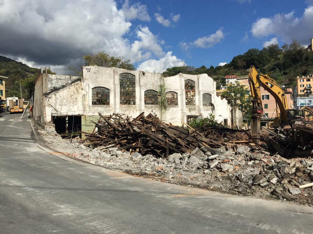 Demolizione edificio ex Eltin a Genova, modifiche alla viabilità in via Borzoli