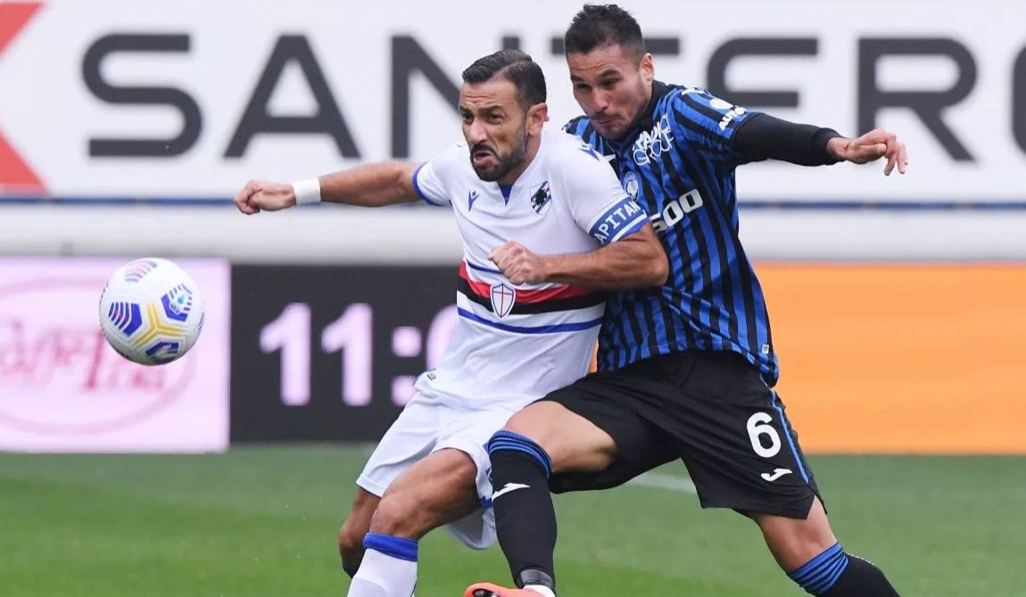 Sampdoria in trionfo a Bergamo, Atalanta schiantata: 1-3