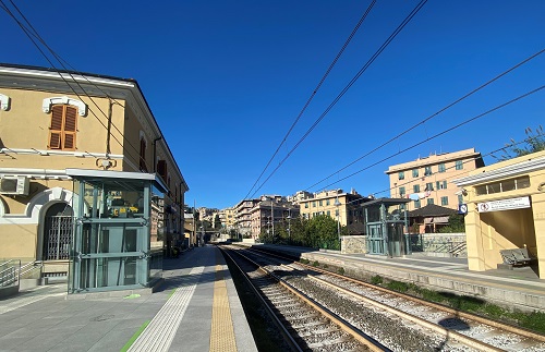 Genova, attivati i nuovi ascensori alla stazione di Sturla