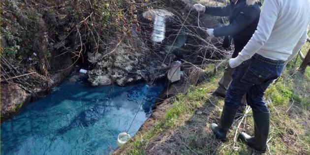 Cimitero di auto e moto vicino al torrente, acqua inquinata 