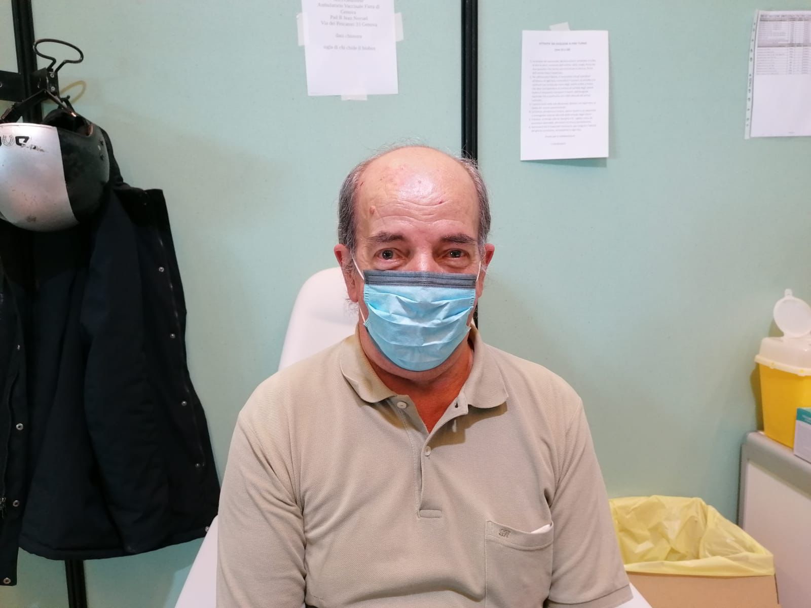 Vaccini, in Liguria è il genovese Rino a ricevere 500millesima dose 