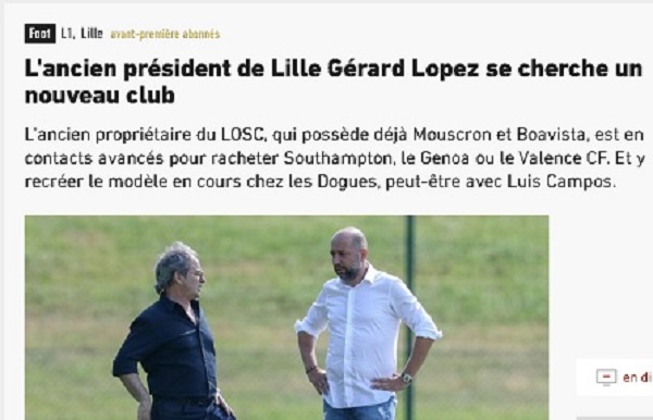 Genoa, l'ex patron del Lille interessato all'acquisizione del club