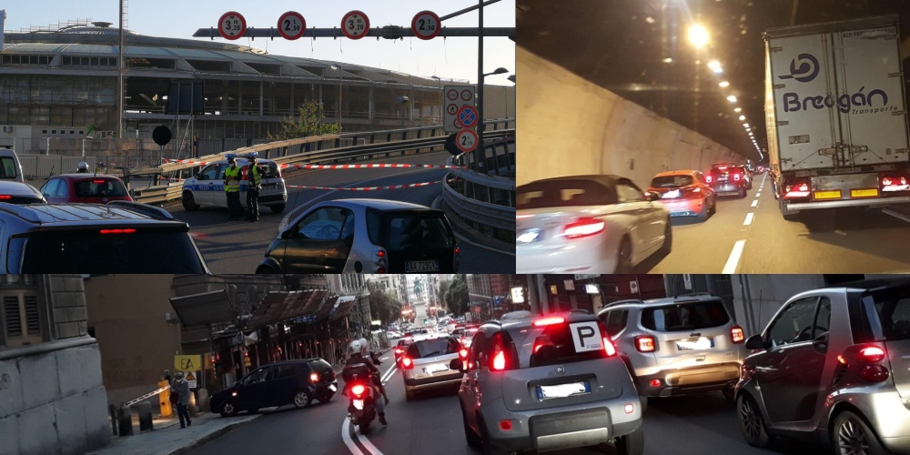 Fuga di gas alla Fiera a Genova: traffico in tilt per ore, cinque persone sfollate