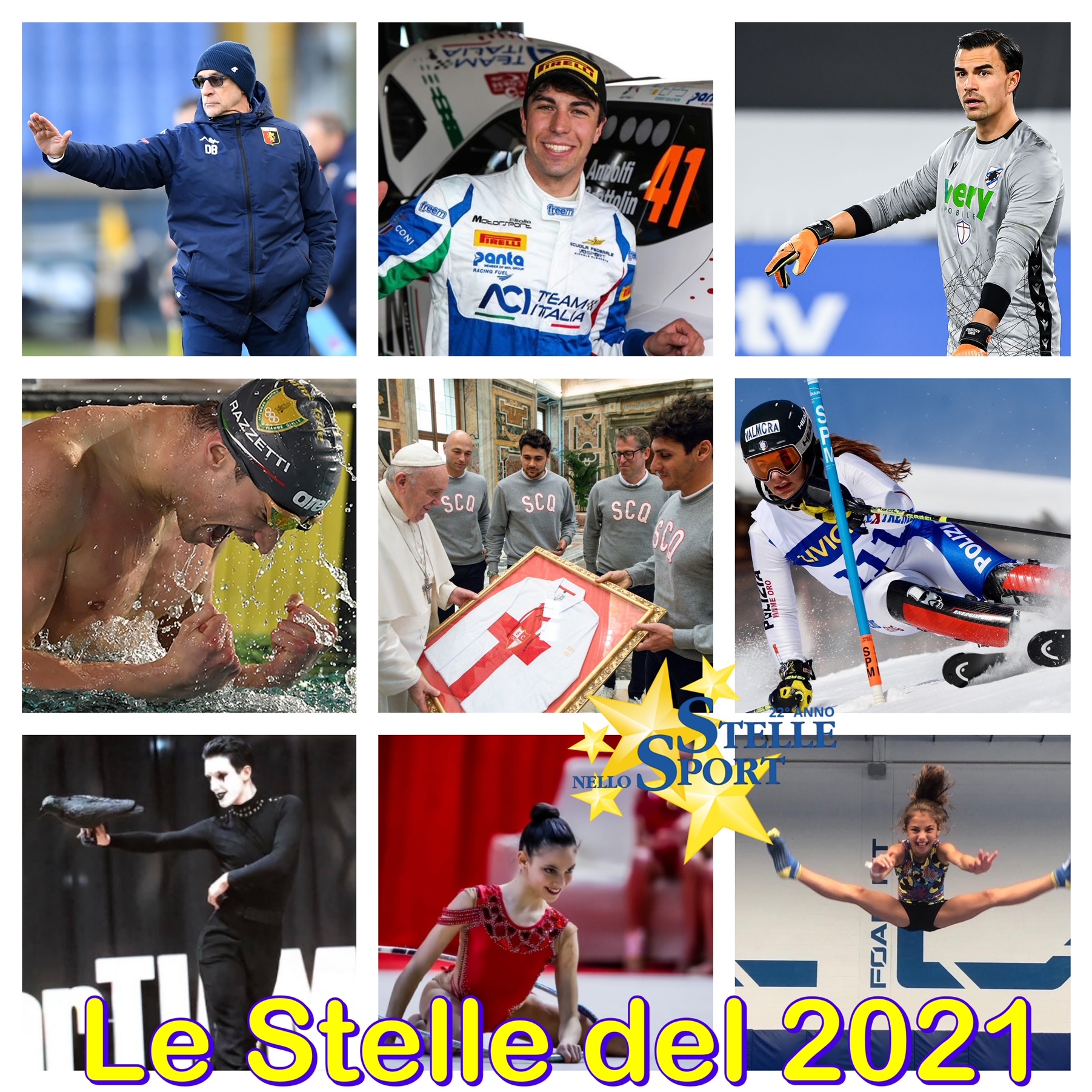 Ballardini, Razzetti, Viviani e lo Sporting Quinto: ecco le Stelle nello Sport 2021