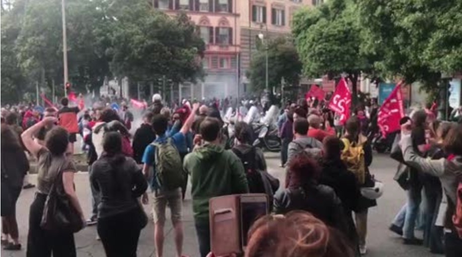 Genova: presidio antifascista a Corvetto, disagi al traffico