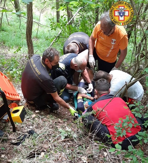 Val Bisagno, biker francese cade durante una gara: interviene il soccorso alpino