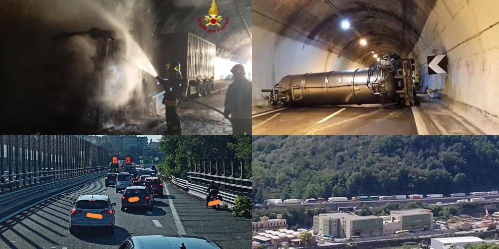 Caporetto A10: incidenti a raffica, ore di chiusure, maxi code e autostrada in tilt