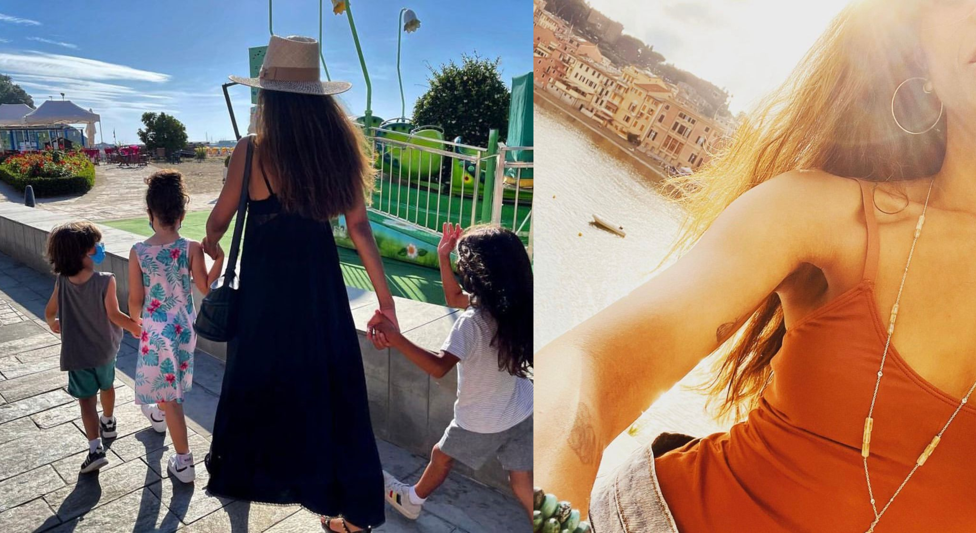 La Liguria meta per le celebrità: Zoe Saldana in vacanza a Sestri Levante