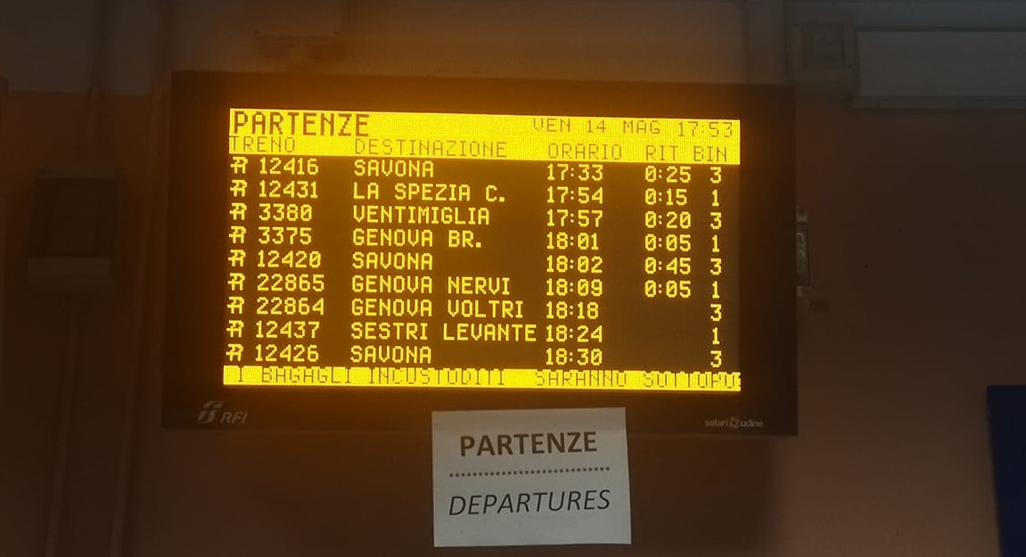 Treni esauriti per il weekend in Liguria, Cgil: 