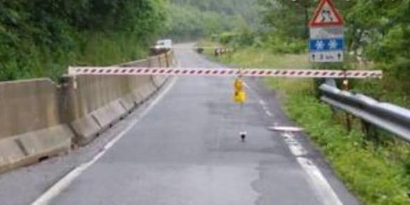 Frana Gnocchetto, traffico interrotto e poi riaperto sulla SS56 del Turchino
