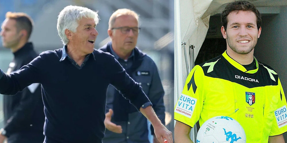 Gasperini su tutte le furie, espulso dal figlio dell'ex leader degli Ultras della Sampdoria Marcenaro, detto Spigoli 